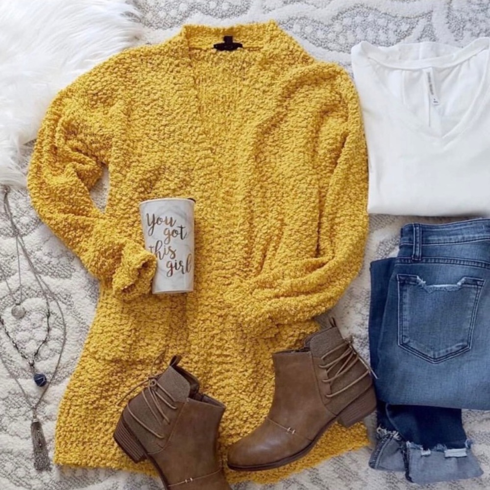 Women knit Popcorn women fuzzy knit cardigans sweater jacket